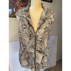 Chicos Zenegy Animal Print Vest, size 1 (Medium 8)